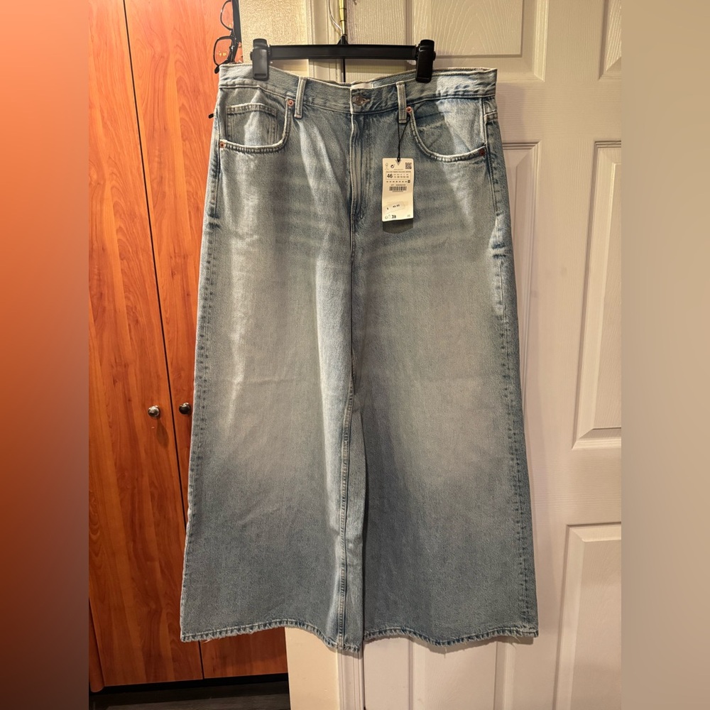 Zara Women’s wide leg jeans New with tags Size 14